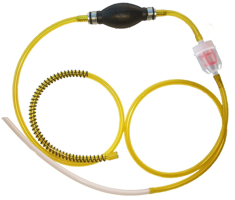 GasTapper Fuel Transfer Pump - 6 Ft Siphon Pump for Gas, Water, Oil, Fluid - Manual Hand Pump - Image 1